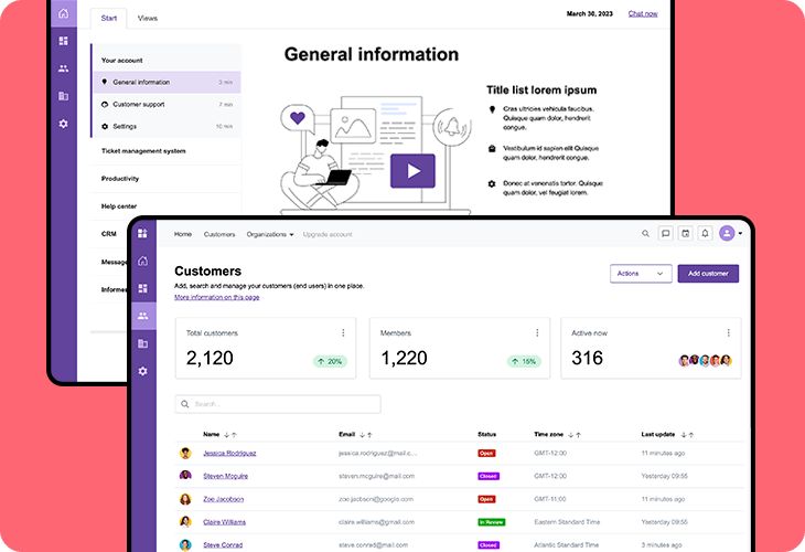 Bootstrap helpdesk template