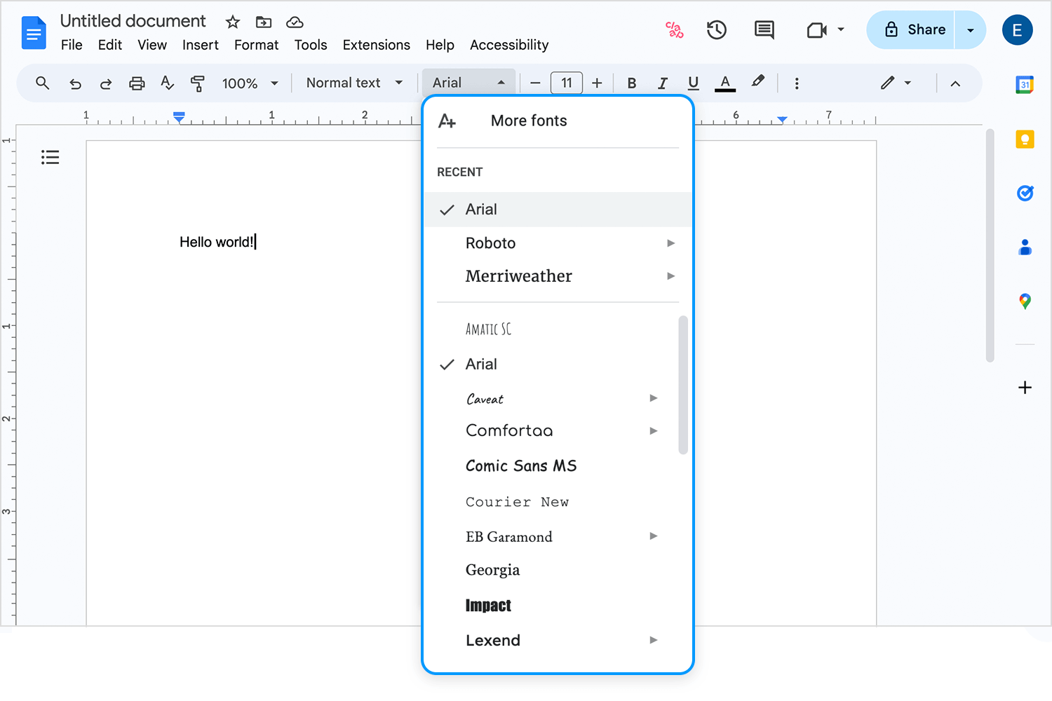 drop down menu design command