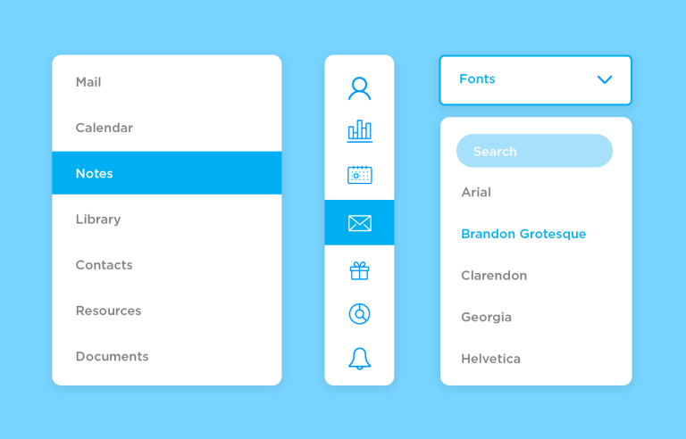 guidelines to dropdown menu design