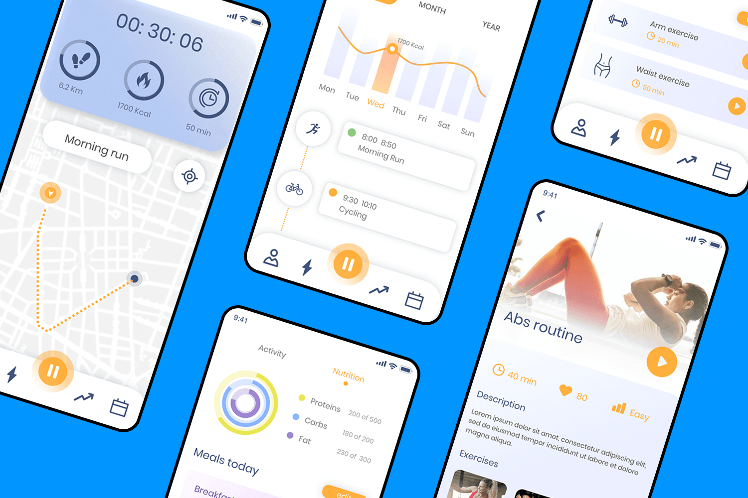 fitness app template 3