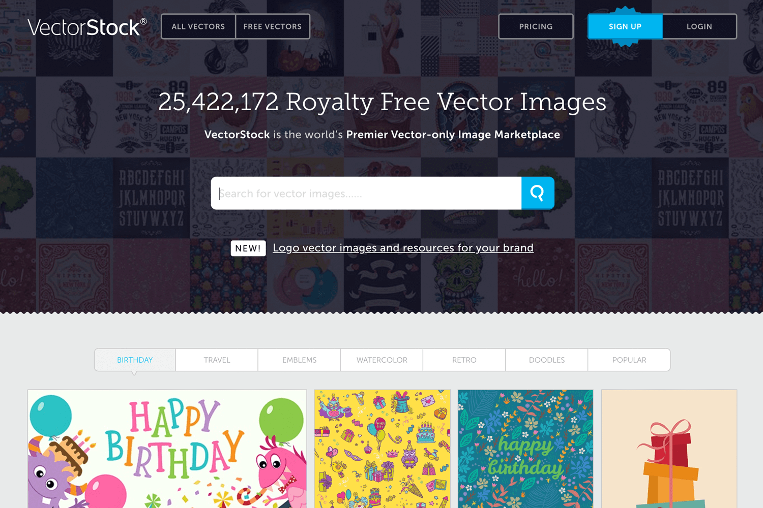 Free vector images - VectorStock homepage