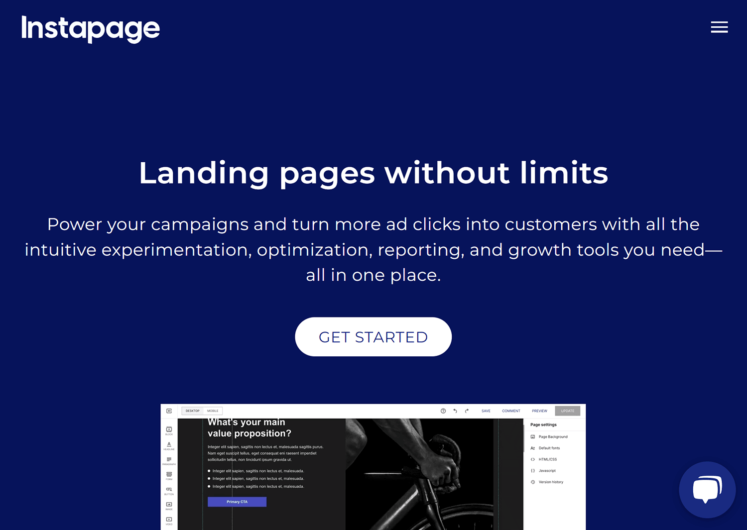 landing page ux instapage