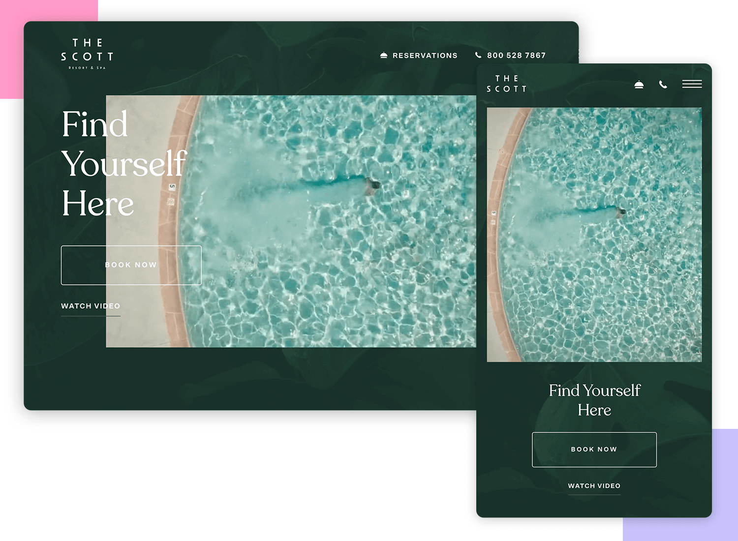 Responsive website examples - The Scott Resort