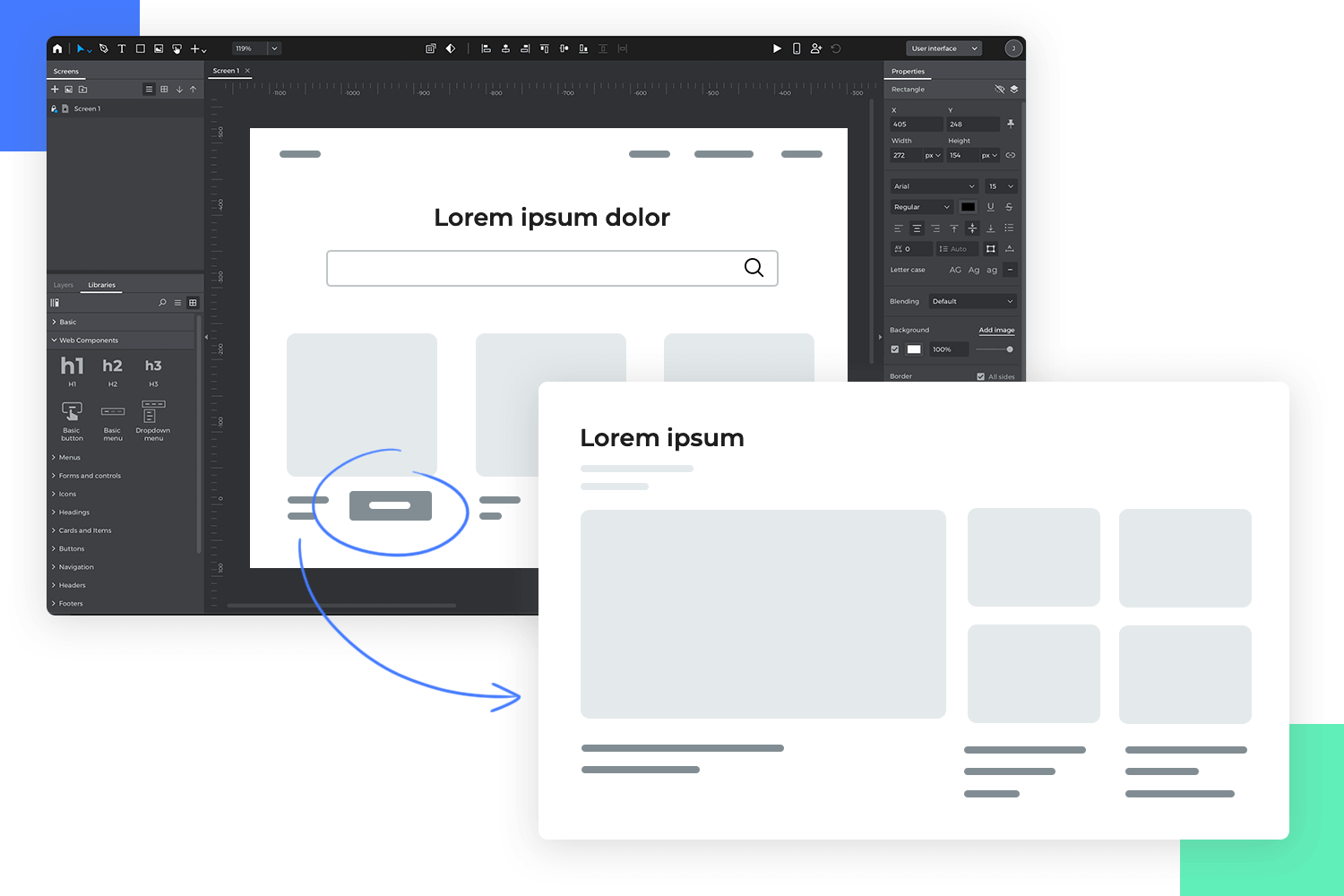 ui website wireframe tool