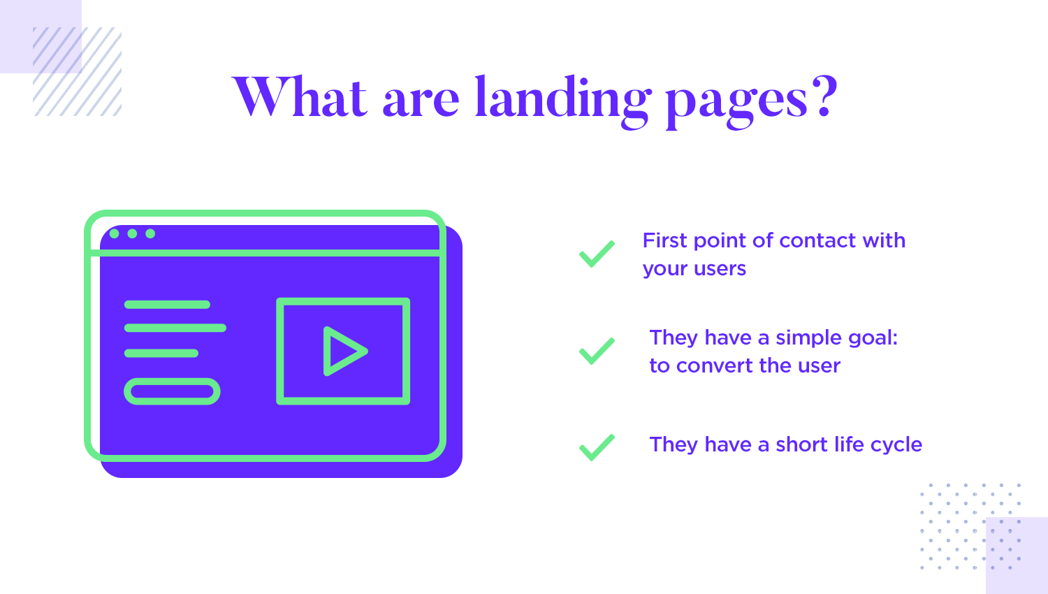 what are landing pages in ux design